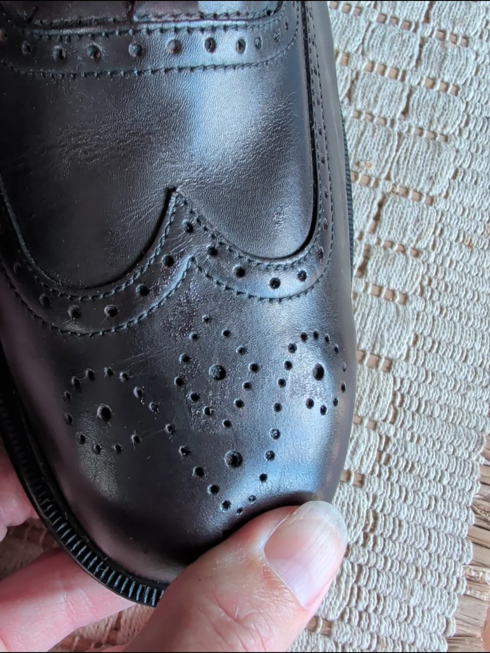 Rockport Dresports Brown Leather Wingtip Oxford Dress Shoes Mens' Sz 10